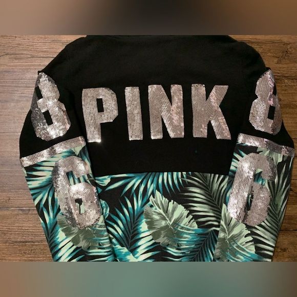 Victoria’s Secret Pink Bling Fern Limited Edition Hoodie XS - Picture 3 of 12